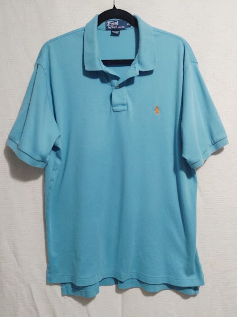 Ralph Lauren Men's Teal 100% Cotton Short Sleeve Polo Shirt Size XL